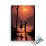 Romantic Sunset Dance Paint by Number Kit