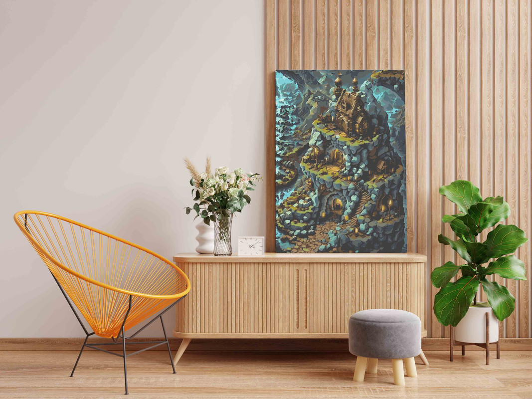 Enchanted Mountain Retreat Paint by Number Kit - Image 2