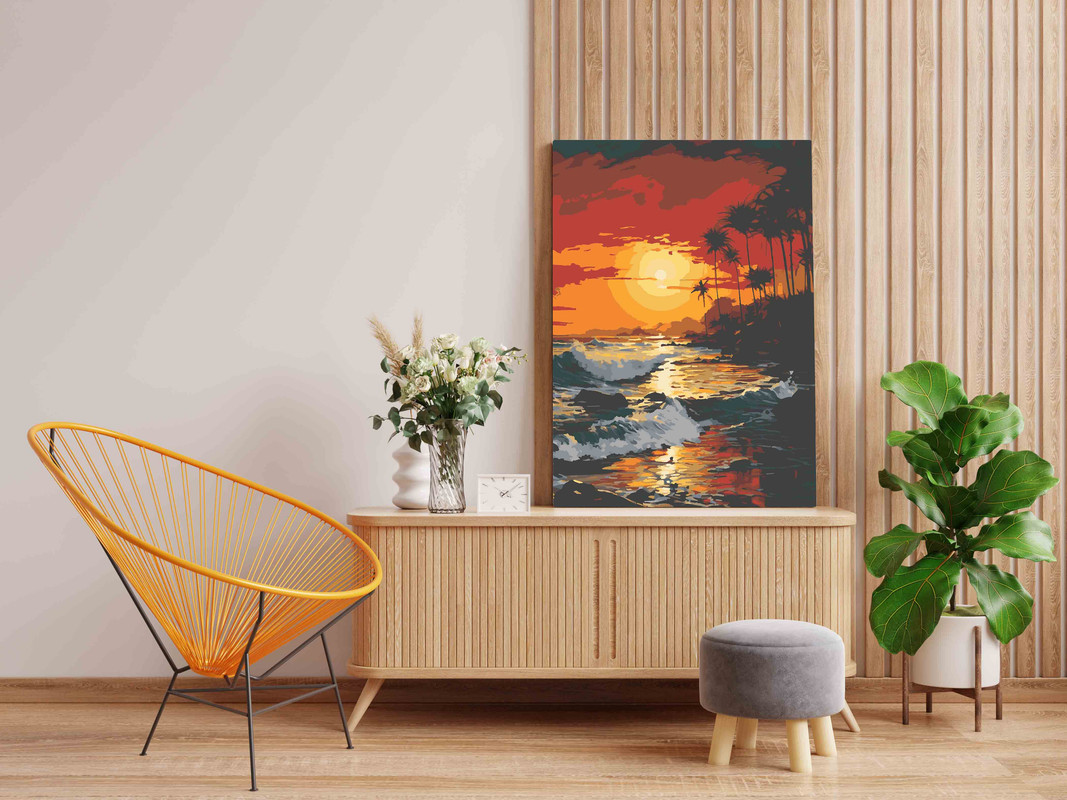 Sunset Serenity Paint by Number Kit - Image 2
