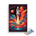 Soaring Through Space: A Stellar Paint by Number Adventure