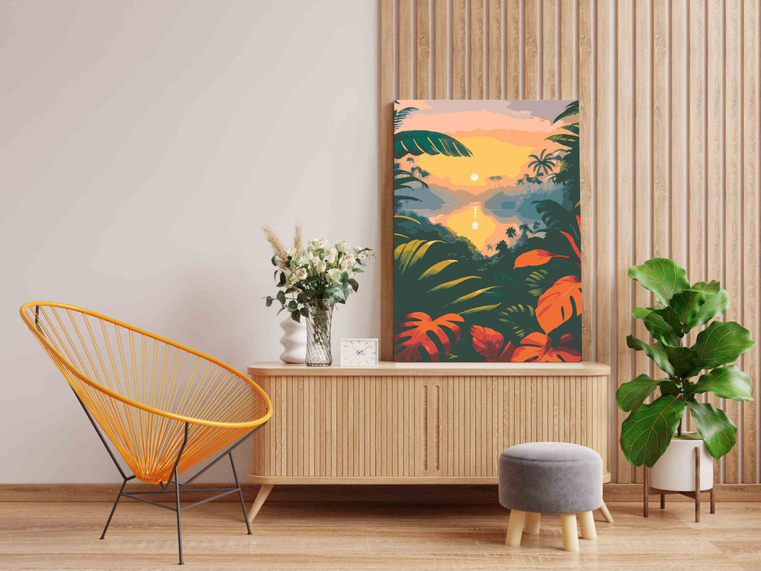 Moonlit Garden Cottage Paint by Numbers Kit - Image 2