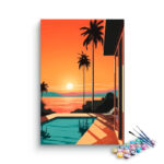 Sunset Oasis Paint by Number Kit