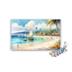 Captivating Coastal Escape Paint by Number Kit