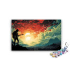 Captivating Sunset Silhouette Paint by Number Kit