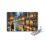 Romantic Evening in the Rain Paint by Number Kit