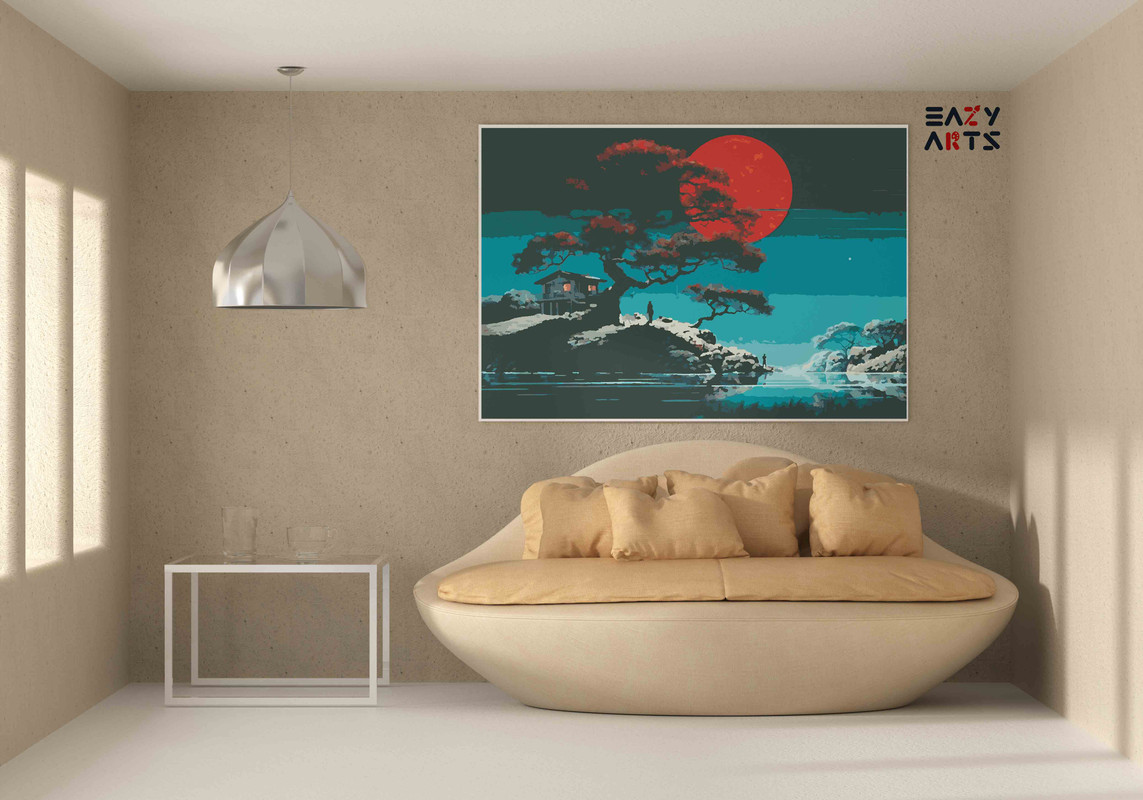 Enchanted Evening Landscape Paint by Number Kit - Image 2