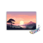 Tranquil Sunset Landscape Paint by Number Kit