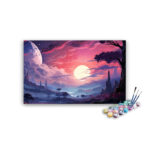 Enchanted Sunset Landscape Paint by Number Kit