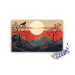 Tranquil Sunset Landscape Paint by Number Kit