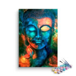 Lord Buddha Abstract Paint By Numbers kit