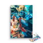 Lord Krishna Playing Flute Paint By Numbers kit