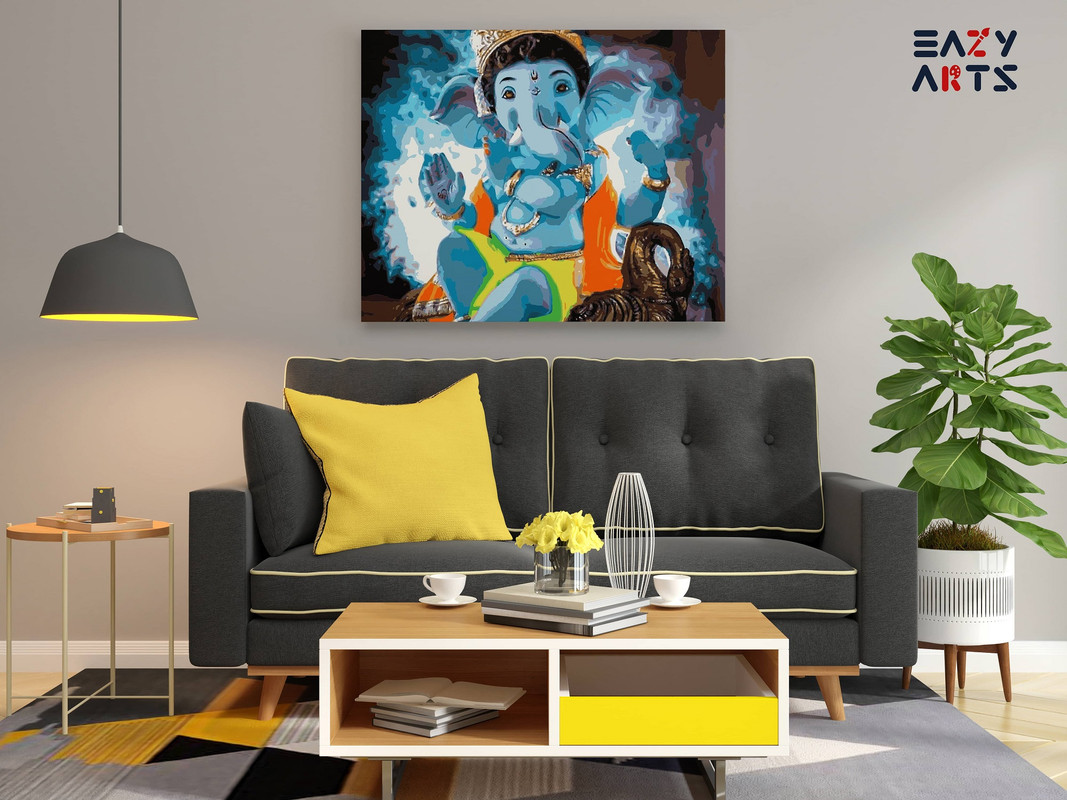 Lord Ganesha Paint By Numbers kit - Image 2