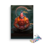 Lord Hanuman in Meditation Paint By Numbers kit