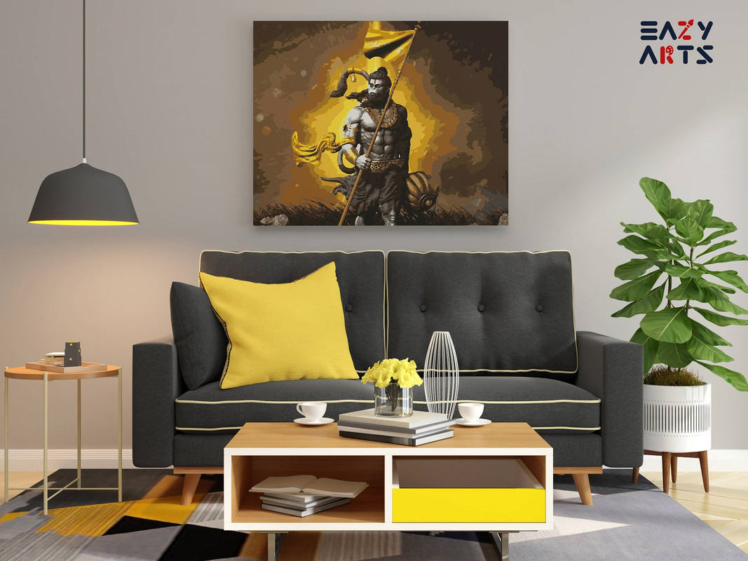 Lord Hanuman Paint By Numbers kit - Image 2