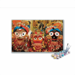 Jagannath, Balabhadra, and Subhadra Paint by Numbers Kit