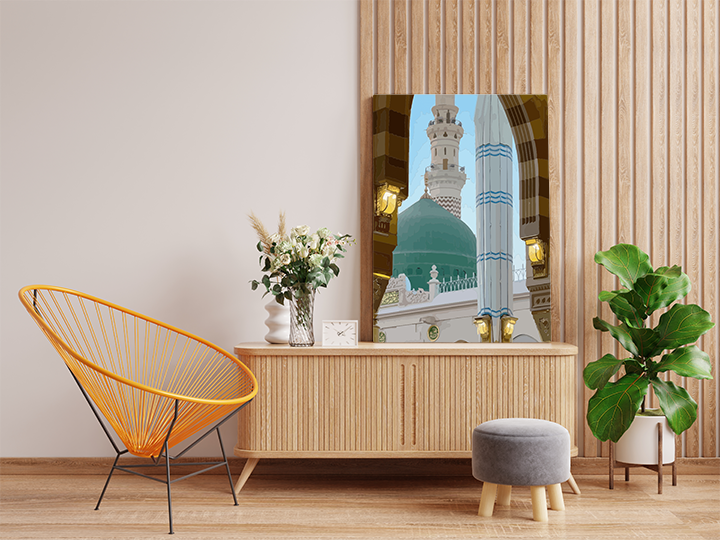 Al-Masjid an-Nabawi in Medina Paint by Numbers Kit - Image 2