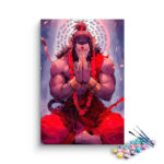 Mighty Devotion: Meditative Hanuman Paint by Numbers Kit