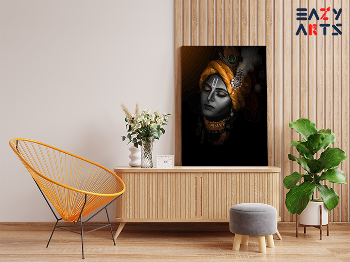 Serene Divinity: Meditative Krishna Paint by Numbers Kit - Image 2