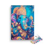 Vibrant Blessings: Lord Ganesha Paint by Numbers Kit