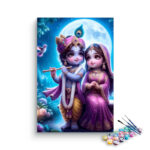Moonlit: Baby Krishna and Radha Paint by Numbers Kit