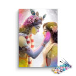 Radha Krishna Eternal Love Holi Paint by Numbers Kit