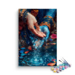 Sacred Blessings: Krishna’s Hands Paint by Numbers Kit
