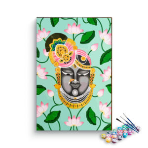 Divine Serenity: Shrinathji Lotus Paint by Numbers Kit