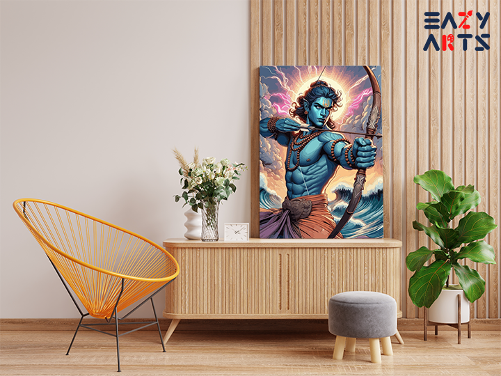 Divine Warrior: Lord Rama Paint by Numbers Kit - Image 2