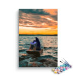 Shiva and Parvati at Dusk Paint by Numbers Kit