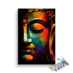 Luminous Serenity: Buddha Face Paint by Numbers Kit