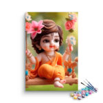 Baby Krishna on Swing Paint by Numbers Kit