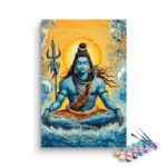 Serenity of Shiva: Meditative Shiva Paint by Numbers Kit