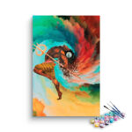 Dance of Destruction: Dynamic Shiva Paint by Numbers Kit