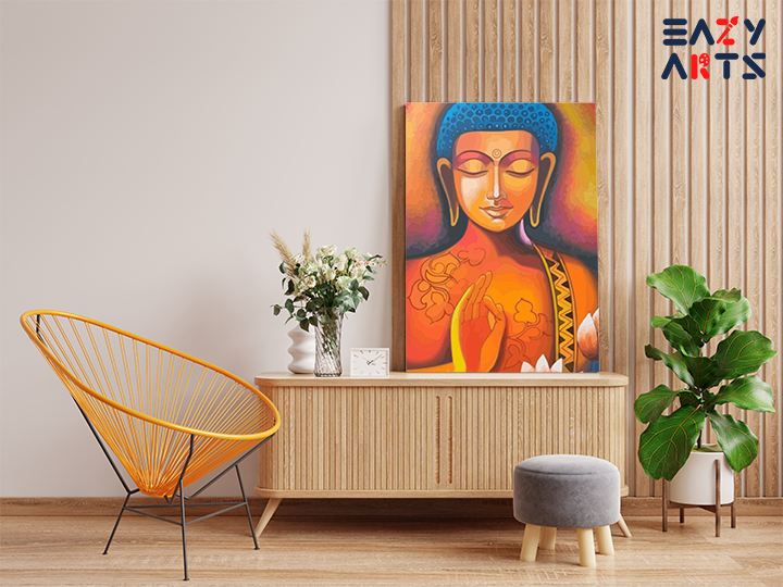 Radiant Peace: Buddha Serenity Paint by Numbers Kit - Image 2