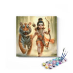Divine Protector: Little Ram with Tiger Paint by Numbers Kit