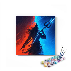 Mahadev's Cosmic Trident Paint by Numbers Kit