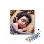 Sleeping Baby Krishna Paint by Numbers Kit