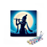 Krishna Under the Moonlight Paint by Numbers Kit