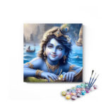 Divine Child Krishna on the Yamuna Paint by Numbers Kit