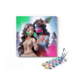 Divine Love: Krishna and Radha Holi Celebration Paint by Numbers Kit