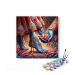 Sacred Lotus Offering: Radha and Krishna's Divine Connection - Paint by Numbers Kit