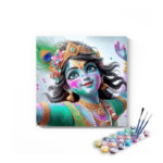 Joyful Krishna: Vibrant Colors of Holi - Paint by Numbers Kit