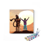 Triumph with Hanuman: Victory and Devotion - Paint by Numbers Kit