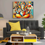 Modern Geometric Lord Ganesha - Paint by Numbers Kit