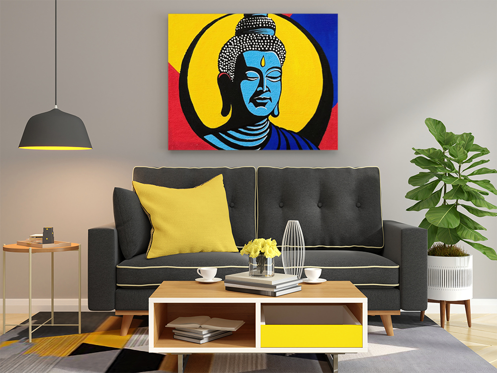 Vibrant Buddha Serenity - Paint by Numbers Kit - Image 2
