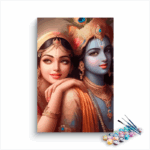 Radha Krishna Eternal Love Paint by Numbers Kit