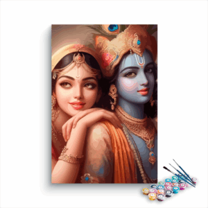 Radha Krishna Eternal Love Paint by Numbers Kit