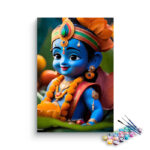 Bal Krishna Divine Smile Paint by Numbers Kit