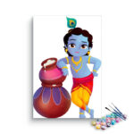 Makhan Chor Krishna Paint by Numbers Kit