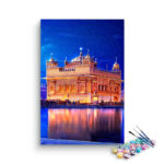 Golden Temple Amritsar Night View Paint by Numbers Kit